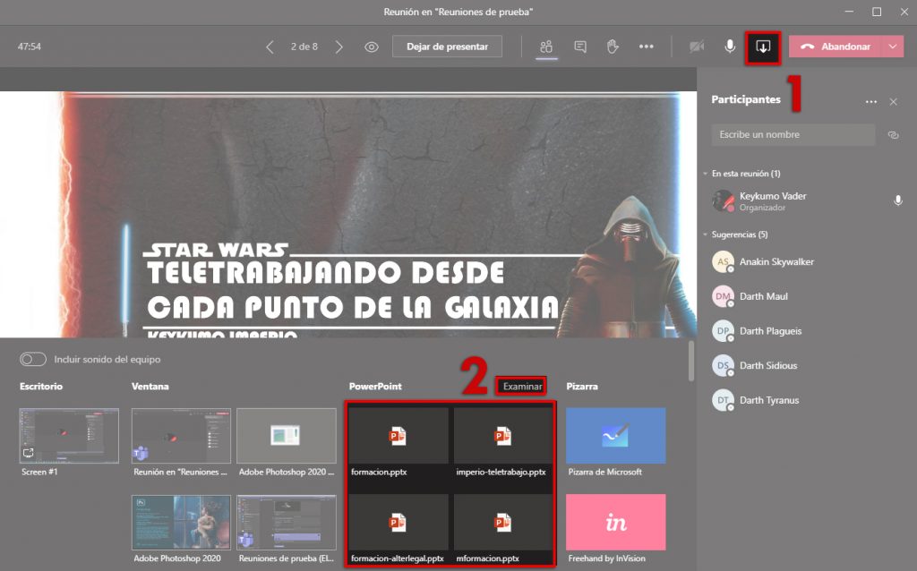 Tutorial Teams C Mo Proyectar Un Powerpoint En Una Reuni N